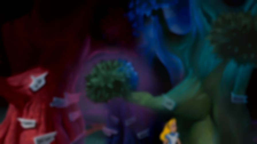 Alice in Wonderland backdrop
