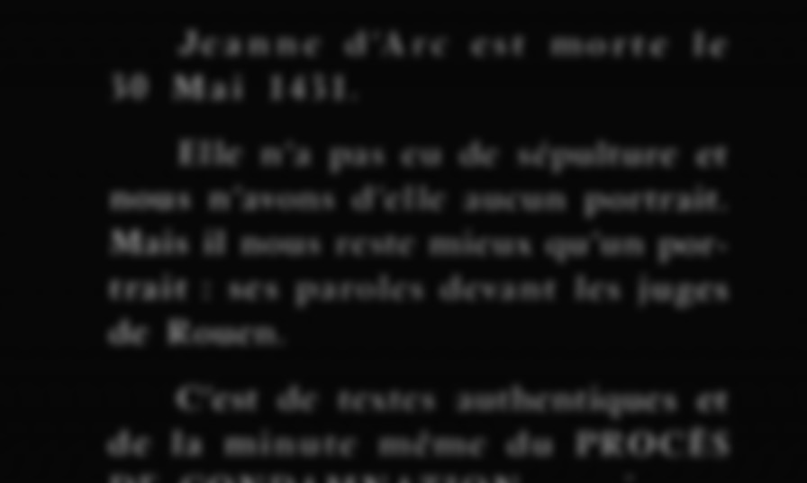 The Trial of Joan of Arc backdrop