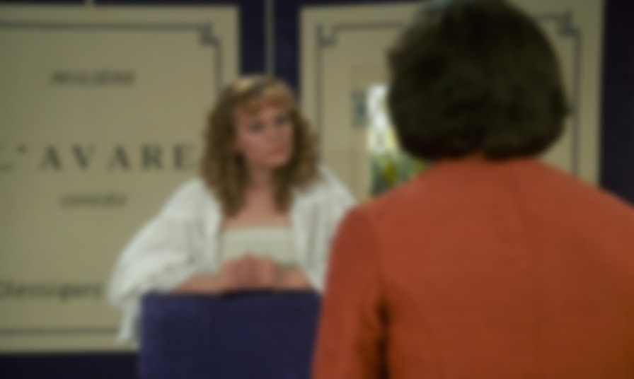 The Miser backdrop