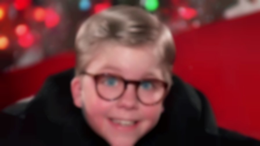 A Christmas Story backdrop