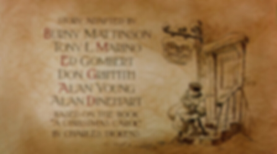 Mickey's Christmas Carol backdrop