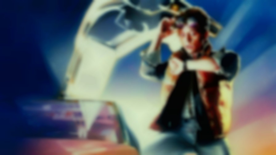 Back to the Future backdrop