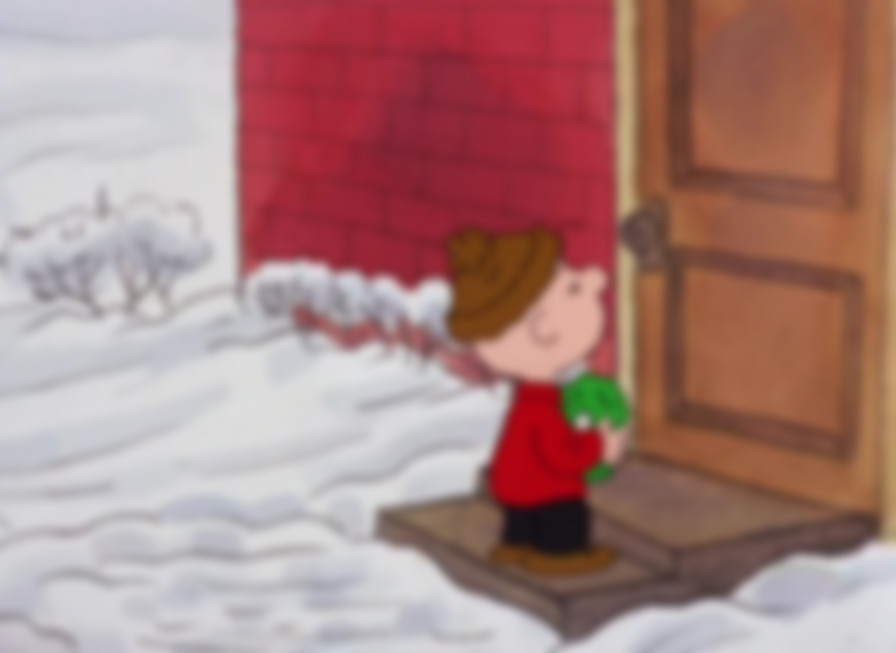 It's Christmastime Again, Charlie Brown backdrop