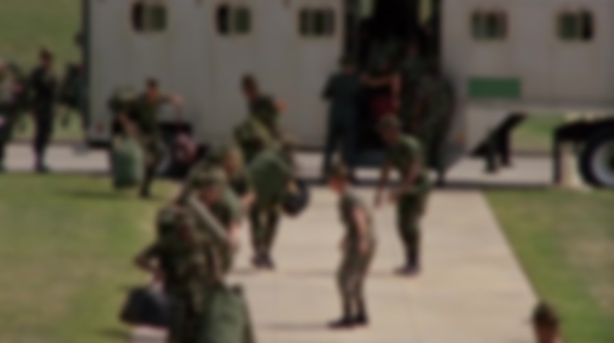 In the Army Now backdrop