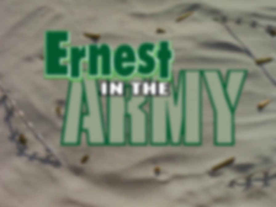 Ernest in the Army backdrop