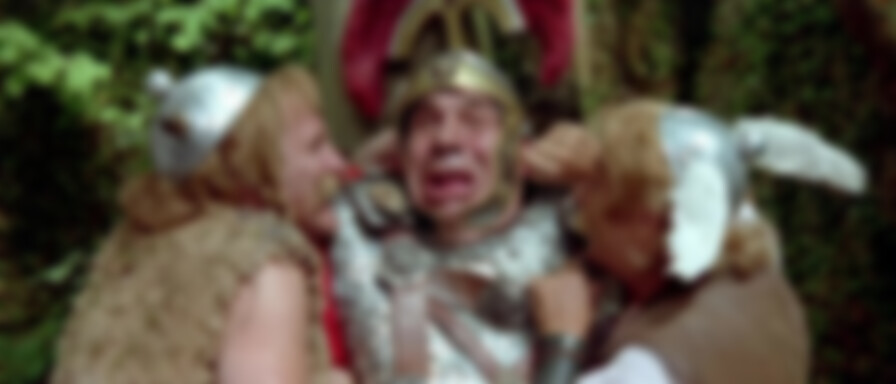 Asterix and Obelix vs. Caesar backdrop