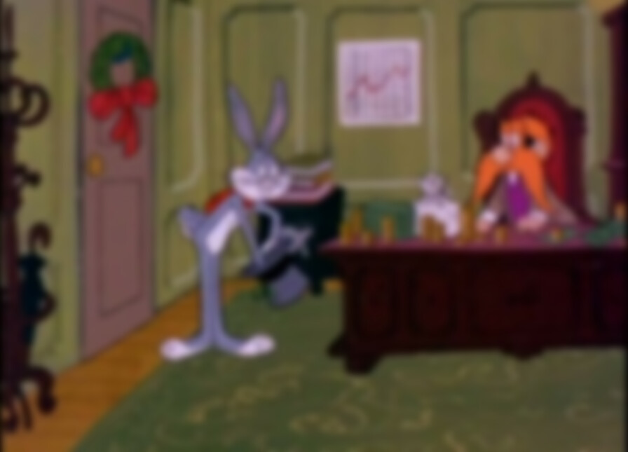 Bugs Bunny's Looney Christmas Tales backdrop