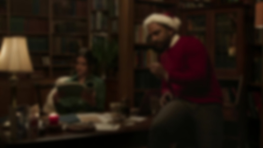 Saving Christmas Spirit backdrop