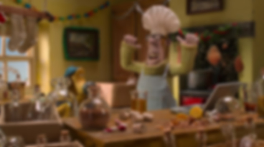 Shaun the Sheep: The Flight Before Christmas backdrop