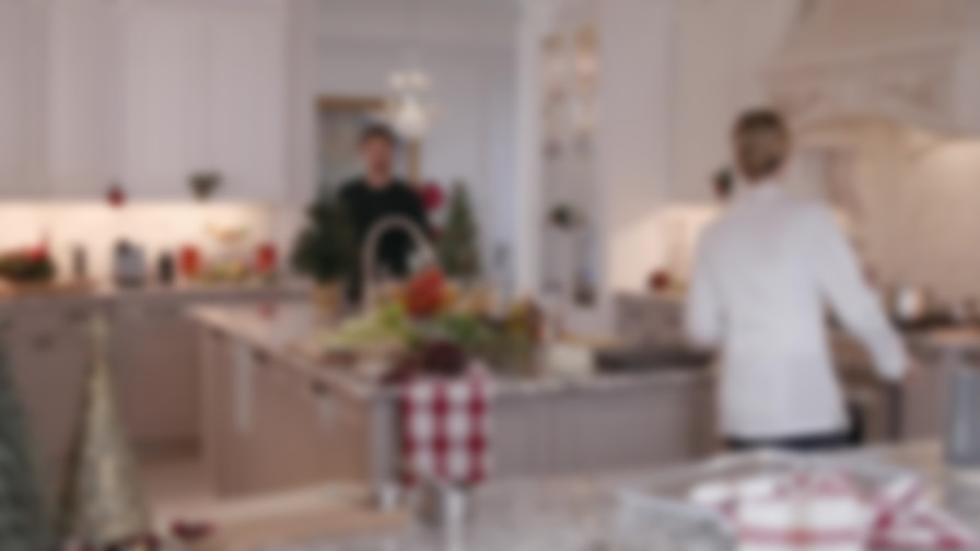 Catering Christmas backdrop