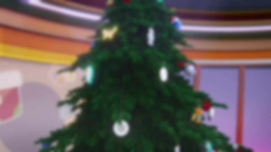 The Action Pack Saves Christmas backdrop