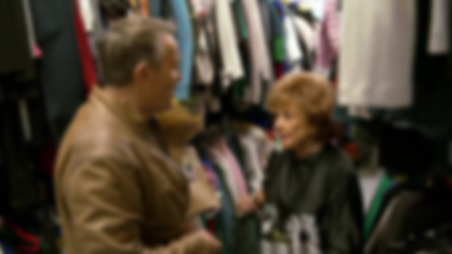 Barbara Knox at 90 backdrop