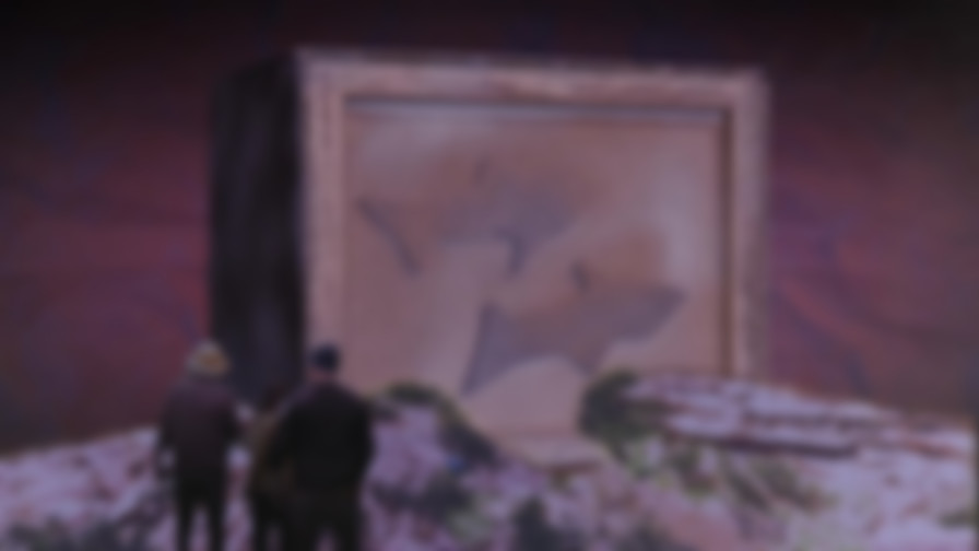Mummy Shark backdrop