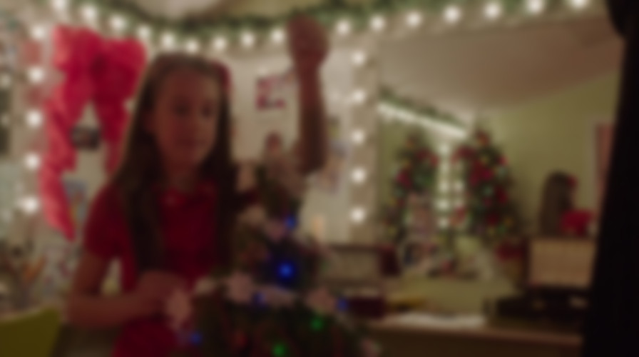 Finding Father Christmas backdrop