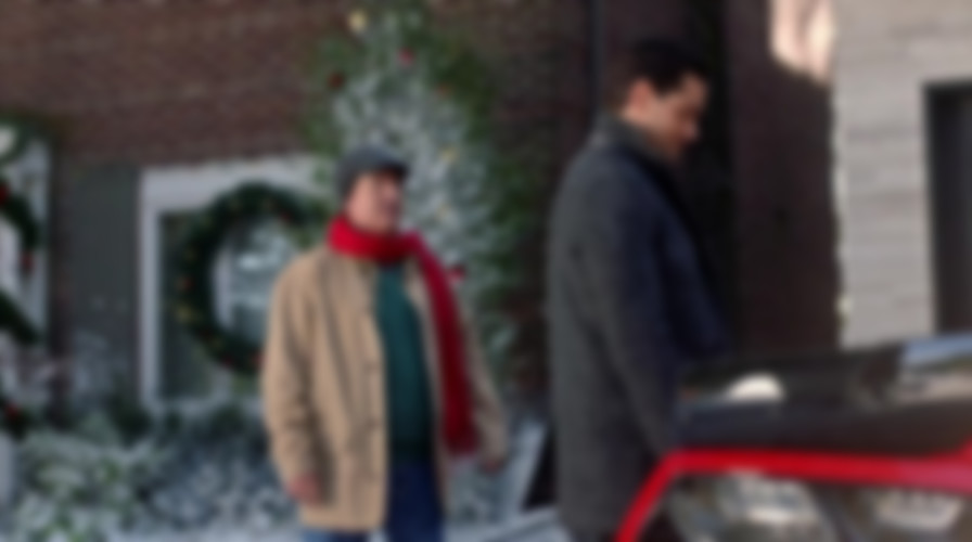 Christmas Next Door backdrop